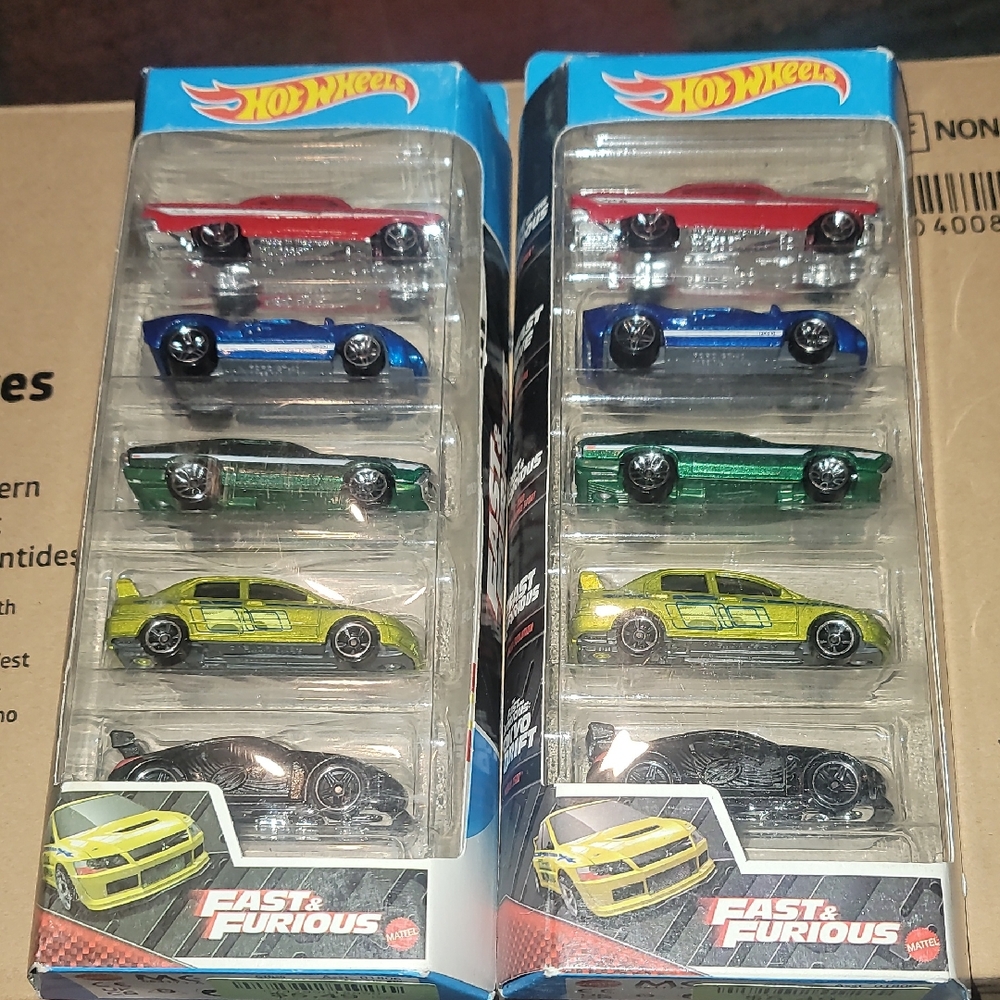 Fast & Furious Toy Car Set - Multicolor Hot Wheels Collectables